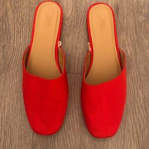 Never been worn red ballet flats